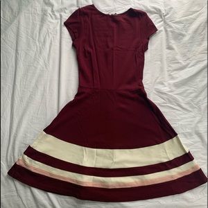 Maroon formal fitted dress